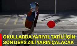 Okullarda yarıyıl tatili için son ders zili yarın çalacak