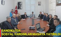 Sandıklı’da Sosyal Yardımlar Masaya Yatırıldı