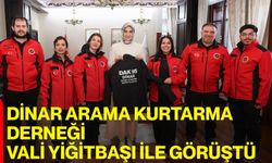 Dinar Arama Kurtarma Derneği, Vali Yiğitbaşı ile Görüştü