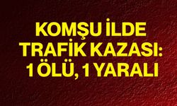 Komşu ilde trafik kazası: 1 ölü, 1 yaralı