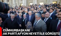 Cumhurbaşkanı AK Parti Afyon heyeti ile görüştü
