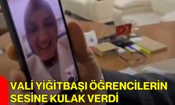 Vali Yiğitbaşı Öğrencilerin Sesine Kulak Verdi