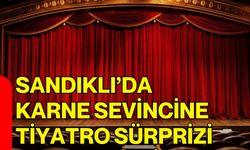 Sandıklı’da Karne Sevincine Tiyatro Sürprizi