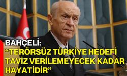 Bahçeli: “Terörsüz Türkiye Hedefi Taviz Verilemeyecek Kadar Hayatidir”