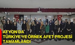 Afyon’da Türkiye’ye Örnek Afet Projesi Tamamlandı