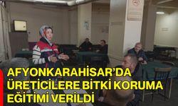 Afyonkarahisar’da Üreticilere Bitki Koruma Eğitimi Verildi