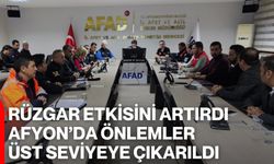 Rüzgar Etkisini Artırdı, Afyon’da Önlemler Üst Seviyeye Çıkarıldı