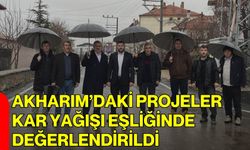 Akharım’daki Projeler Kar Yağışı Eşliğinde Değerlendirildi