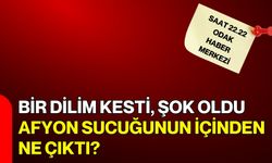 Bir Dilim Kesti, Şok Oldu  Afyon Sucuğunun İçinden Ne Çıktı?