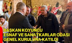 Başkan Koyuncu Esnaf Ve Sanatkarlar Odası Genel Kuruluna Katıldı