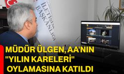 Müdür Ülgen, AA'nın "Yılın Kareleri" oylamasına katıldı