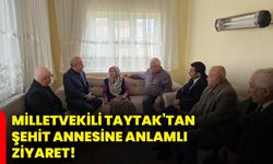 Milletvekili Taytak’tan şehit annesine anlamlı ziyaret!