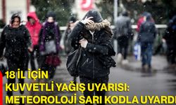 18 İl İçin Kuvvetli Yağış Uyarısı: Meteoroloji Sarı Kodla Uyardı