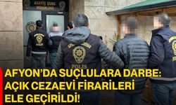 Afyon’da Suçlulara Darbe: Açık Cezaevi Firarileri Ele Geçirildi!