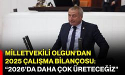 Milletvekili Olgun’dan 2025 Çalışma Bilançosu: “2026’da Daha Çok Üreteceğiz”