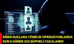 Siber Suçlara Yönelik Operasyonlarda Son 5 Günde 200 Şüpheli Yakalandı!