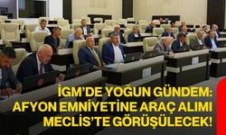 İGM’de Yoğun Gündem: Afyon Emniyetine Araç Alımı Meclis’te Görüşülecek!