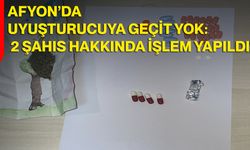 Afyon’da Uyuşturucuya Geçit Yok: 2 Şahıs Hakkında İşlem Yapıldı!