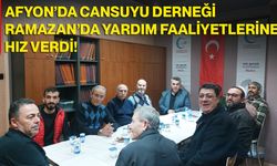 Afyon’da Cansuyu Derneği Ramazan’da Yardım Faaliyetlerine Hız Verdi