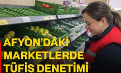 Afyon’daki marketlerde TÜFİS denetimi