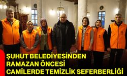 Şuhut Belediyesinden Ramazan Öncesi Camilerde Temizlik Seferberliği