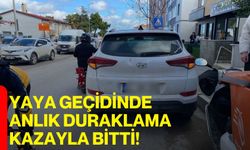 Yaya Geçidinde Anlık Duraklama Kazayla Bitti!