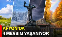 Afyon’da 4 Mevsim Yaşanıyor
