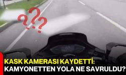 Kask Kamerası Kaydetti: Kamyonetten Yola Ne Savruldu?