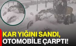 Kar Yığını Sandı, Otomobile Çarptı!