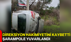 Direksiyon Hakimiyetini Kaybetti, Şarampole Yuvarlandı