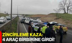 Zincirleme Kaza: 4 Araç Birbirine Girdi!