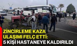 Zincirleme Kaza Ulaşımı Felç Etti: 5 Kişi Hastaneye Kaldırıldı