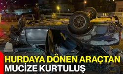 Hurdaya Dönen Araçtan Mucize Kurtuluş