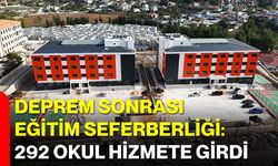Deprem Sonrası Eğitim Seferberliği: 292 Okul Hizmete Girdi