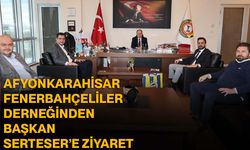 Afyonkarahisar Fenerbahçeliler Derneğinden Başkan Serteser’e ziyaret