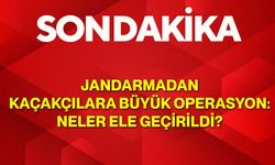 Jandarmadan Kaçakçılara Büyük Operasyon: Neler Ele Geçirildi?