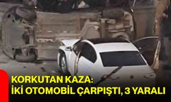 Korkutan Kaza: İki Otomobil Çarpıştı, 3 Yaralı