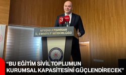 “Bu Eğitim Sivil Toplumun Kurumsal Kapasitesini Güçlendirecek”