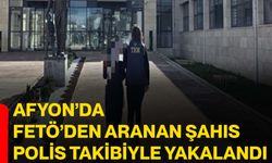 Afyon’da FETÖ’den aranan şahıs polis takibiyle yakalandı