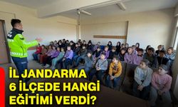 İl Jandarma 6 ilçede hangi eğitimi verdi?