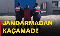 Jandarmadan kaçamadı!