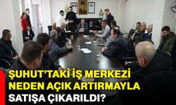 Şuhut’taki İş Merkezi neden açık artırmayla satışa çıkarıldı?