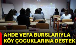 Ahde vefa burslarıyla köy çocuklarına destek