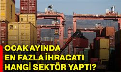 Ocak ayında en fazla ihracatı hangi sektör yaptı?