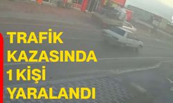 Trafik kazasında 1 kişi yaralandı