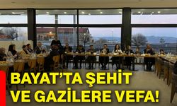Bayat’ta şehit ve gazilere vefa!
