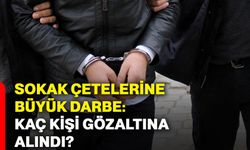 Sokak çetelerine büyük darbe: Kaç kişi gözaltına alındı?