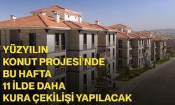 Yüzyılın Konut Projesi'nde bu hafta 11 ilde daha kura çekilişi yapılacak