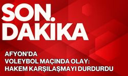 Afyon’da Voleybol Maçında Olay: Hakem Karşılaşmayı Durdurdu