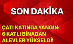 Çatı Katında Yangın: 6 Katlı Binadan Alevler Yükseldi!